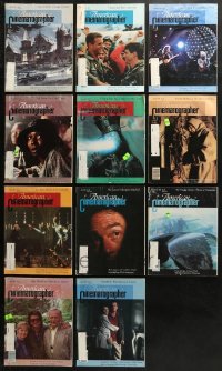 1m097 LOT OF 11 AMERICAN CINEMATOGRAPHER 1986 MAGAZINES 1986 great movie images & articles!