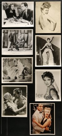 1m272 LOT OF 8 8X10 REPRO PHOTOS 1980s great movie star portraits + scenes from movies!