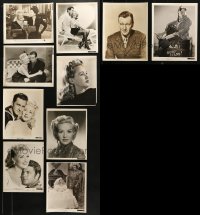 1m379 LOT OF 10 8X10 STILLS 1940s-1950s a variety of movie star portraits + scenes from movies!