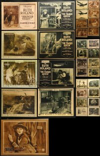 1m244 LOT OF 33 RUTH ROLAND SERIAL REPRO LOBBY CARD 11X14 PHOTOS 2000s Haunted Valley & more!