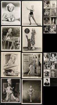 1m271 LOT OF 23 BETTY GRABLE 8X10 REPRO PHOTOS 1970s great portraits of the sexy actress!