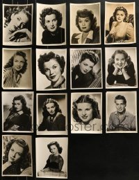 1m273 LOT OF 14 1950S 6.5X8.5 FAN PHOTOS 1950s great portraits of leading & supporting actors!
