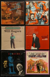 1m072 LOT OF 6 33 1/3 RPM BOXED RADIO SHOW RECORD SETS 1950s-1970s Will Rogers & more!