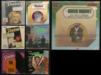 1m071 LOT OF 7 33 1/3 RPM SHADOW AND GREEN HORNET RADIO SHOW RECORD SETS 1970s original broadcasts!
