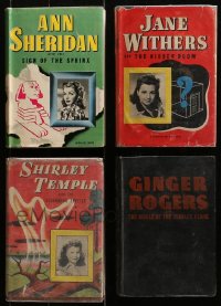 1m317 LOT OF 4 WHITMAN MOVIE STAR HARDCOVER BOOKS 1940s Ann Sheridan, Shirley Temple & more!