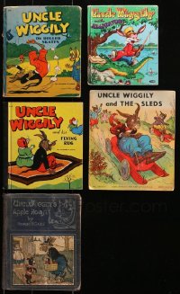 1m310 LOT OF 5 UNCLE WIGGILY HARDCOVER AND SOFTCOVER BOOKS 1920s-1950s Howard R. Garis stories!