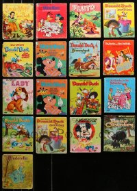 1m292 LOT OF 17 WALT DISNEY TELL-A-TALE HARDCOVER BOOKS 1950s-1970s Mickey, Donald & more!