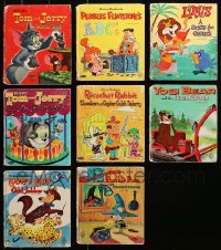 1m301 LOT OF 8 HARDCOVER TELL-A-TALE BOOKS 1950s-1960s Tom & Jerry, Flintstones, Yogi Bear & more!