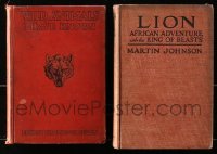 1m324 LOT OF 2 JUNGLE HARDCOVER BOOKS 1910s-1930s written by Martin Johnson & Ernest Thomson Seton!