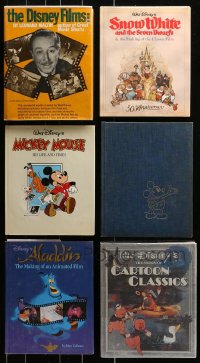 1m104 LOT OF 6 WALT DISNEY HARDCOVER MOVIE BOOKS 1970s-1990s Snow White, Mickey Mouse & more!