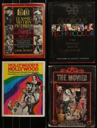 1m112 LOT OF 4 HARDCOVER MOVIE BOOKS 1970s-2000s 50 Classic Motion Pictures, Glorious Technicolor!