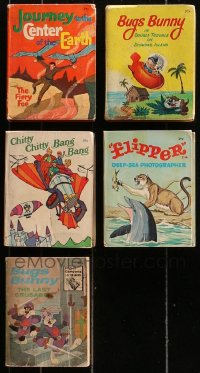 1m316 LOT OF 5 BIG LITTLE BOOKS 1960s-1970s Bugs Bunny, Flipper & more!
