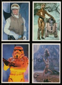 1m286 LOT OF 4 EMPIRE STRIKES BACK TOPPS 5X7 PHOTO CARDS 1980 Luke, Yoda, C-3PO & R2-D2!