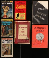 1m305 LOT OF 7 PAPERBACK AND HARDCOVER BOOKS 1950s-1960s Too Many Sinners, To Have & Have Not!