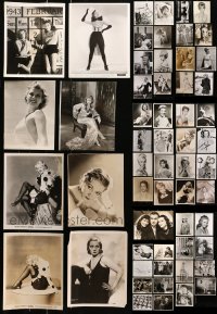 1m363 LOT OF 50 8X10 STILLS OF ACTRESS PORTRAITS/PIN-UP PHOTOS 1930s-1960s lots of lovely ladies!