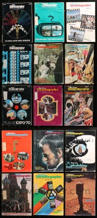 1m090 LOT OF 15 AMERICAN CINEMATOGRAPHER 1970S MAGAZINES 1970-1975 great movie images & articles!