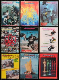 1m089 LOT OF 15 AMERICAN CINEMATOGRAPHER 1976-77 MAGAZINES 1976-1977 great images & articles!