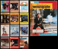 1m092 LOT OF 13 AMERICAN CINEMATOGRAPHER 1982-83 MAGAZINES 1982-1983 great images & articles!