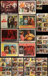 1m224 LOT OF 107 LOBBY CARDS 1950s-1970s great scenes from a variety of different movies!