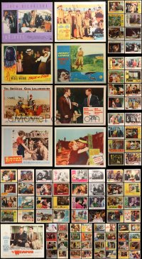 1m226 LOT OF 105 LOBBY CARDS 1950s-1970s great scenes from a variety of different movies!