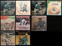 1m068 LOT OF 9 33 1/3 RPM LONE RANGER RADIO SHOW RECORDS 1950s-1980s from original broadcasts!