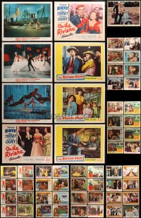 1m238 LOT OF 57 1950S-60S LOBBY CARDS 1950s-1960s incomplete sets from a variety of movies!