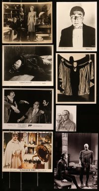 1m381 LOT OF 8 HORROR 8X10 STILLS AND REPRO PHOTOS 1950s-1990s Bela Lugosi, Boris Karloff & more!