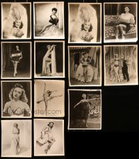 1m375 LOT OF 13 BURLESQUE/STRIPPER 8X10 STILLS 1950s-1960s sexy portraits of scantily clad women!