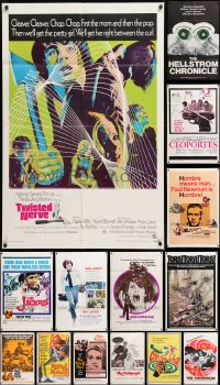 1m206 LOT OF 19 FOLDED ONE-SHEETS 1960s-1970s great images from a variety of different movies!