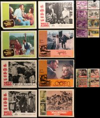 1m248 LOT OF 20 LOBBY CARDS FROM JOHN WAYNE MOVIES 1940s-1970s incomplete sets from his movies!