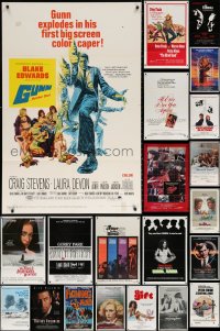 1m202 LOT OF 24 FOLDED ONE-SHEETS 1970s-1980s great images from a variety of different movies!