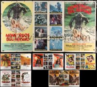 1m178 LOT OF 6 FOLDED HORROR/SCI-FI INTERNATIONAL SPANISH ONE-STOP POSTERS 1970s-1980s cool images!