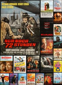 1m155 LOT OF 61 FOLDED GERMAN A1 POSTERS 1970s-2000s great images from a variety of movies!