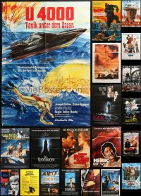1m160 LOT OF 21 FOLDED GERMAN A1 POSTERS 1970s-1990s great images from a variety of movies!