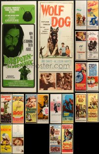 1m023 LOT OF 24 UNFOLDED INSERTS 1950s-1970s great images from a variety of different movies!