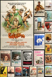 1m184 LOT OF 88 FOLDED ONE-SHEETS 1940s-1980s great images from a variety of different movies!