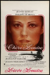 1p293 DEAR LOUISE Belgian 1972 Philippe de Broca's Chere Louise, close up of pretty Jeanne Moreau!