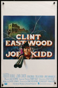 1p304 JOE KIDD export Belgian 1972 John Sturges, different more colorful art of Eastwood w/shotgun!