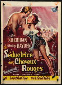1p340 TAKE ME TO TOWN Belgian 1954 Bos art of sexy Ann Sheridan & Sterling Hayden!