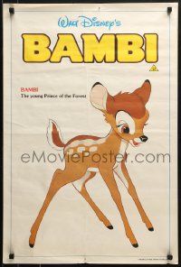 1p167 BAMBI English double crown R1985 Walt Disney classic, great art of the title character!