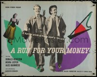 1p146 RUN FOR YOUR MONEY style A English 1/2sh 1950 Welsh coal mining brothers win a London trip!