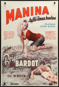 1p378 GIRL IN THE BIKINI Finnish 1958 completely different images of sexy Brigitte Bardot!