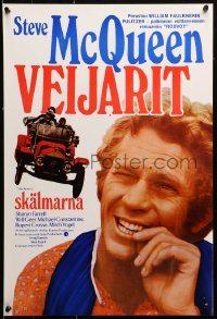 1p401 REIVERS Finnish 1970 close up of rascally Steve McQueen, from William Faulkner's novel!