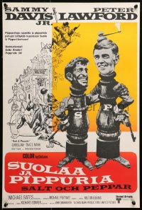 1p409 SALT & PEPPER Finnish 1968 great artwork of Sammy Davis & Peter Lawford as shakers!