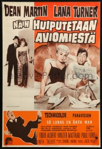 1p438 WHO'S GOT THE ACTION Finnish 1963 Mann directed, Dean Martin & sexy Lana Turner!