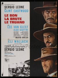 1p546 GOOD, THE BAD & THE UGLY French 23x31 R1970s Clint Eastwood, Lee Van Cleef, Sergio Leone!