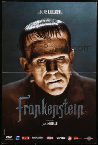 1p580 FRANKENSTEIN French 16x24 R2008 wonderful close up of Boris Karloff as the monster!