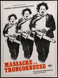 1p609 TEXAS CHAINSAW MASSACRE French 16x21 R1980s Tobe Hooper cult classic slasher horror!