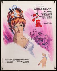 1p618 WOMAN TIMES SEVEN French 18x22 1967 different art of sexy Shirley MacLaine by Boris Grinsson!