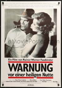 1p117 BEWARE OF A HOLY WHORE German 1971 Rainer Werner Fassbinder, Eddie Constantine!
